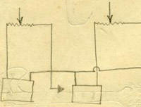 Alan Wootton's original sketch for a Supersound guitar