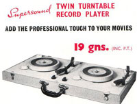 Promotional Leaflet for the Supersound Twin Turntables